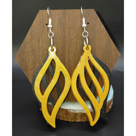 Boucles d'oreilles résine époxy
