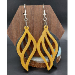 Boucles d'oreilles résine époxy