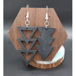 Boucles d'oreilles résine époxy