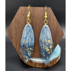 Boucles d'oreilles résine époxy