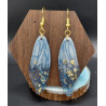 Boucles d'oreilles résine époxy
