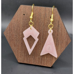 Boucles d'oreilles résine époxy