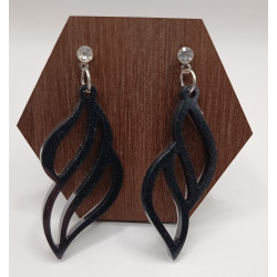 Boucles d'oreilles résine époxy