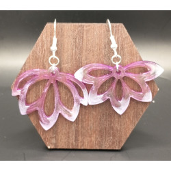 Boucles d'oreilles résine époxy