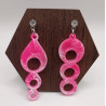 Boucles d'oreilles résine époxy