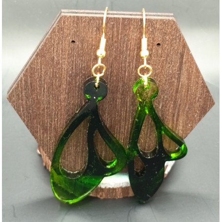 Boucles d'oreilles résine époxy
