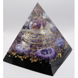 Pyramide orgonite Améthyste