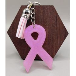 Porte-clés ruban de soutien