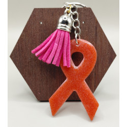 Porte-clés ruban de soutien