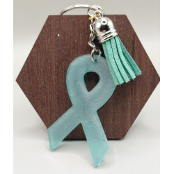 Porte-clés ruban de soutien