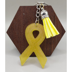 Porte-clés ruban de soutien