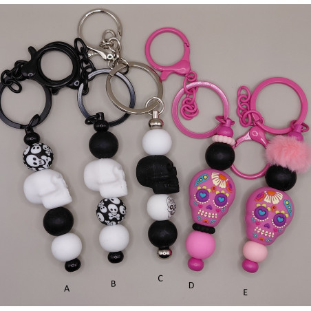 Porte-clés Tête de mort