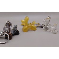 Porte-clés chien ballon