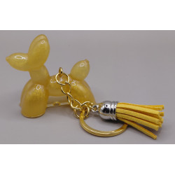 Porte-clés chien ballon